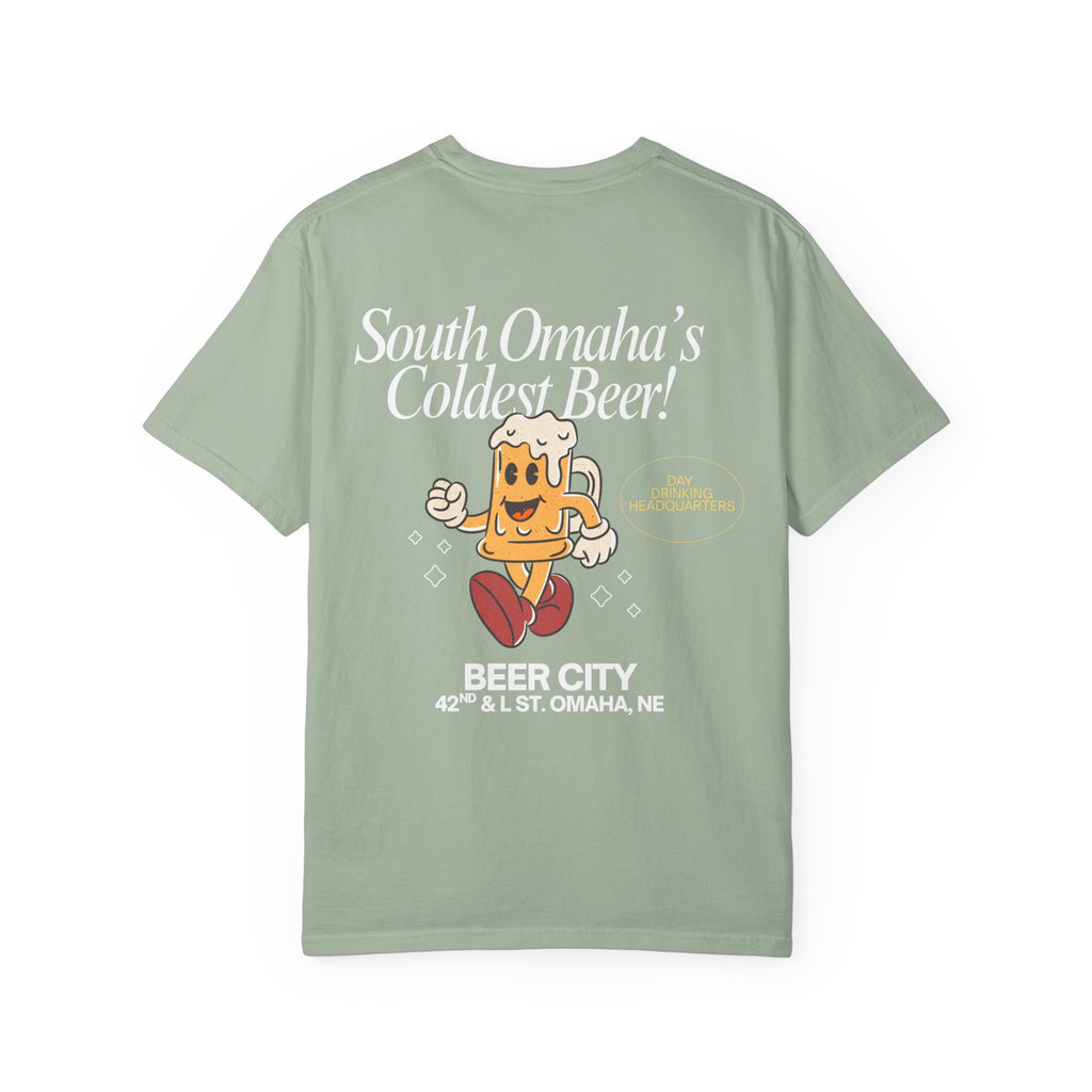 Beer City T-Shirt — "South Omaha's Coldest Beer!" Retro Beer Graphic Tee