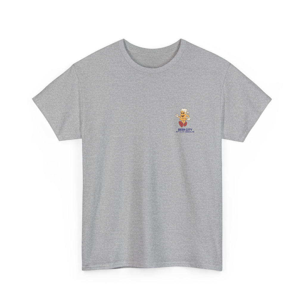 T-Shirt — 'South Omaha's Coldest Beer! Beer City' Retro Logo Tee