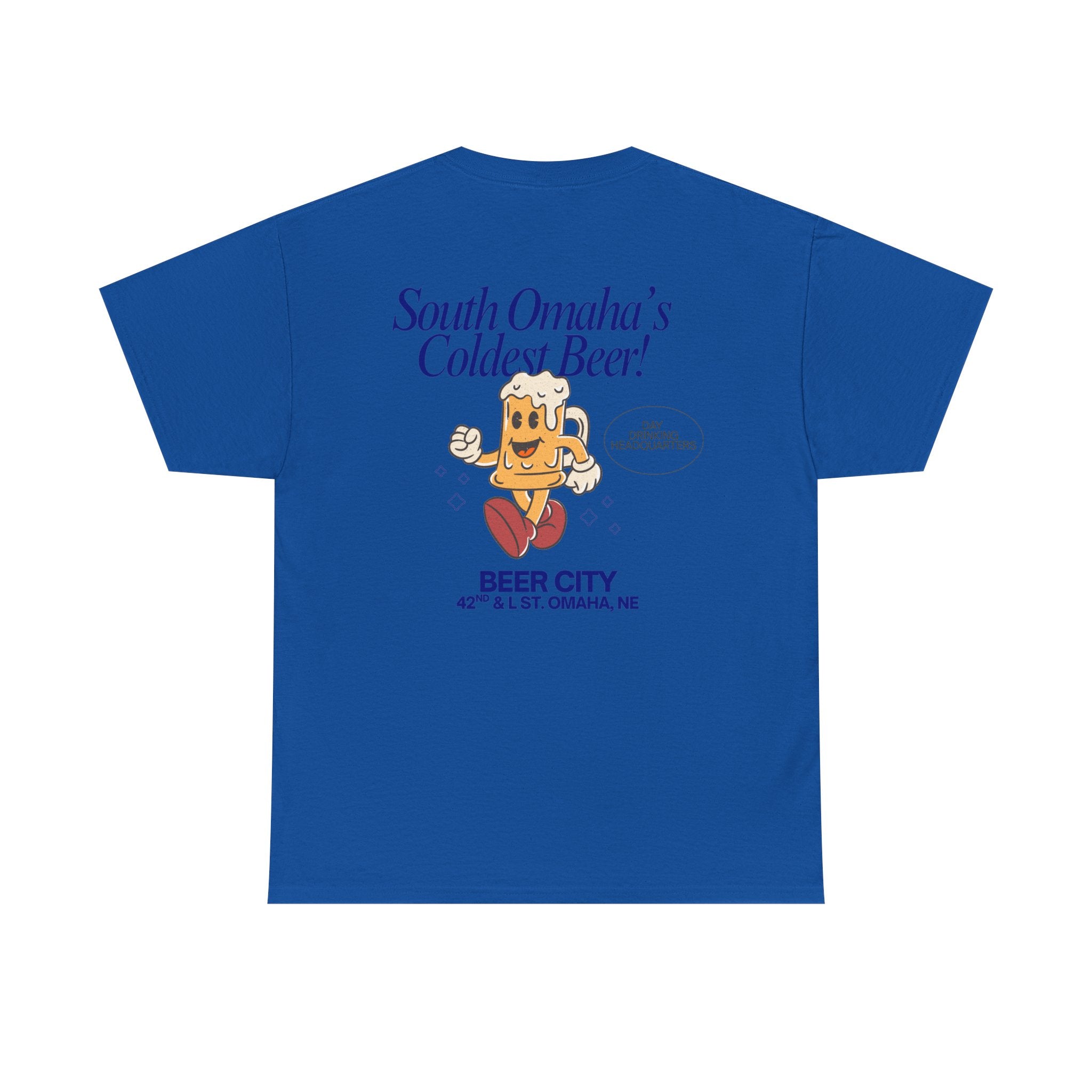 T-Shirt — 'South Omaha's Coldest Beer! Beer City' Retro Logo Tee