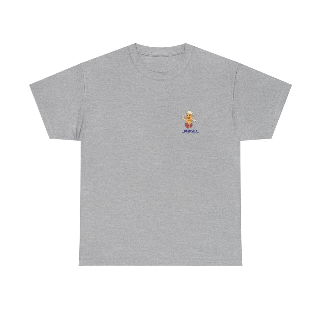 T-Shirt — 'South Omaha's Coldest Beer! Beer City' Retro Logo Tee
