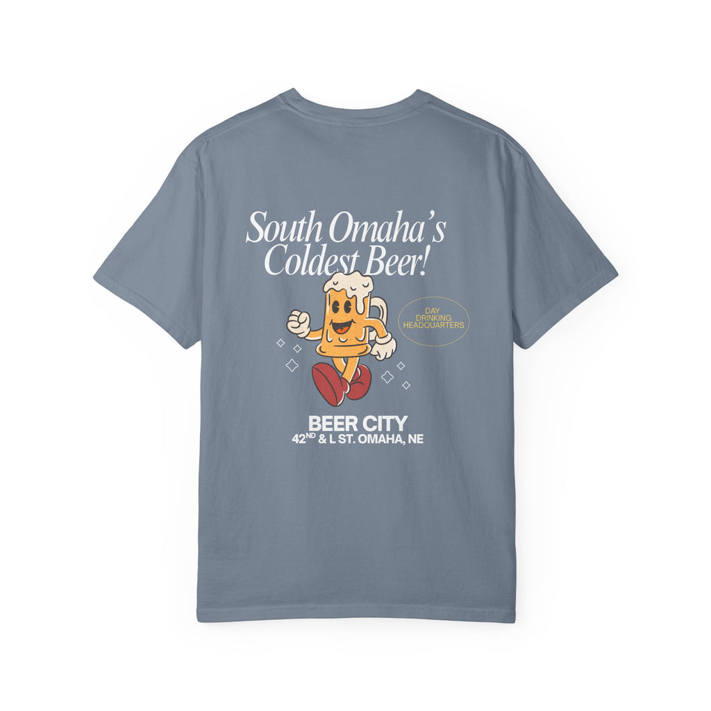 Beer City T-Shirt — "South Omaha's Coldest Beer!" Retro Beer Graphic Tee