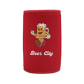 Stubby Cooler — Beer City Koozie with Retro Cartoon Beer Mug