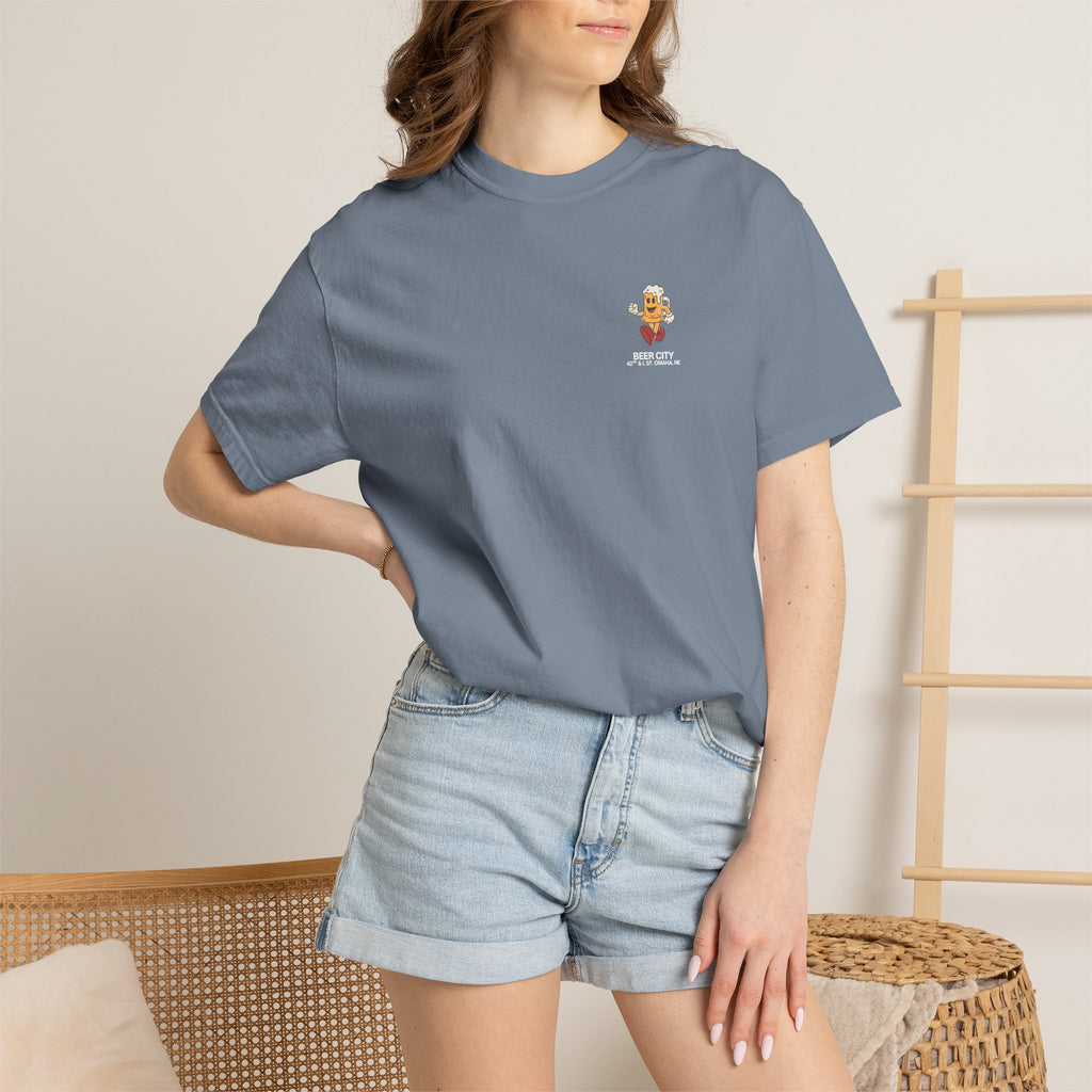 Beer City T-Shirt — "South Omaha's Coldest Beer!" Retro Beer Graphic Tee