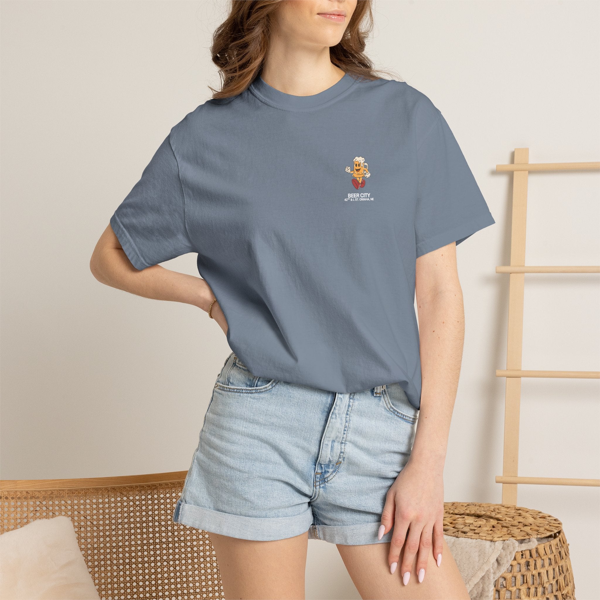 Beer City T-Shirt — "South Omaha's Coldest Beer!" Retro Beer Graphic Tee