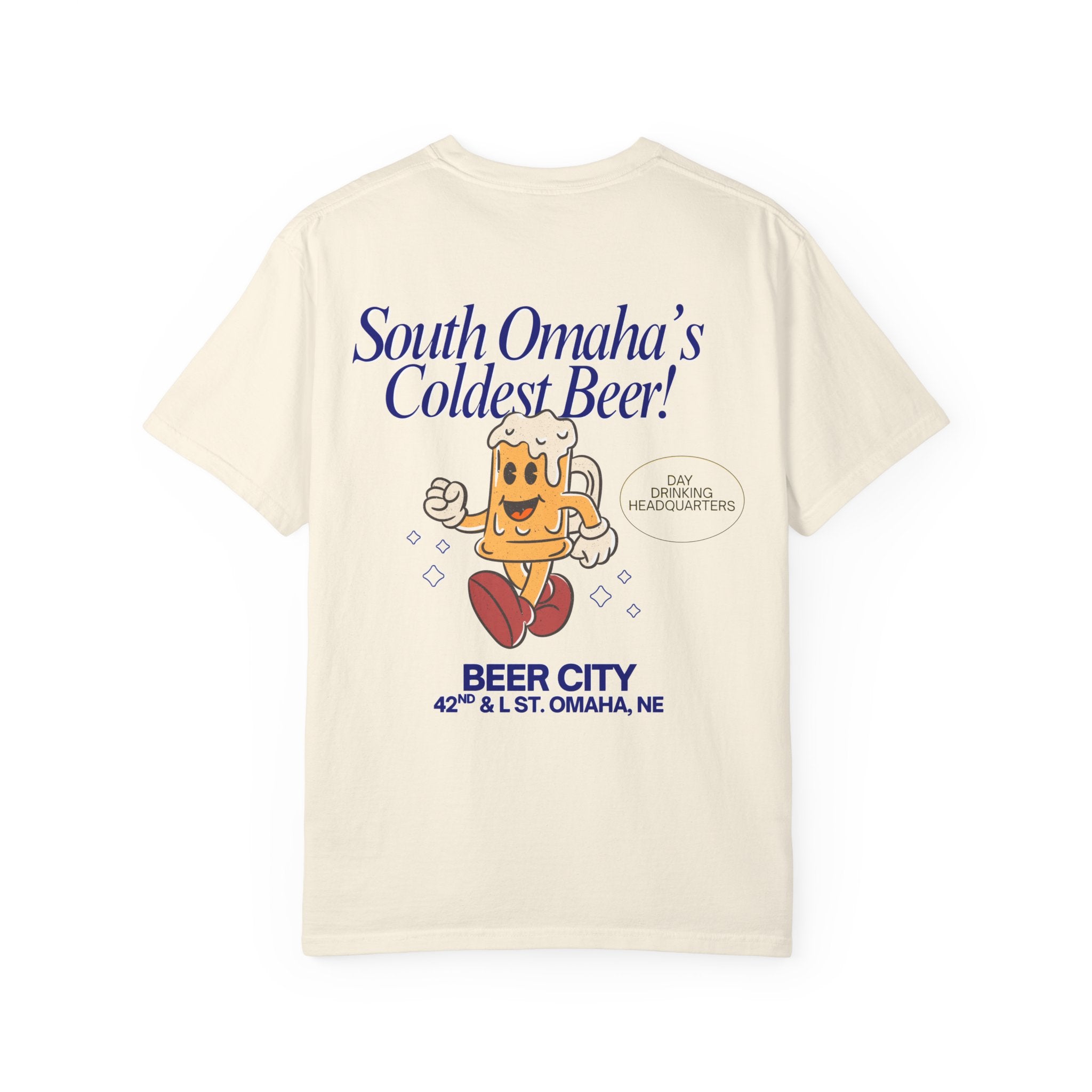 Beer City T-Shirt — "South Omaha's Coldest Beer!" Retro Beer Graphic Tee