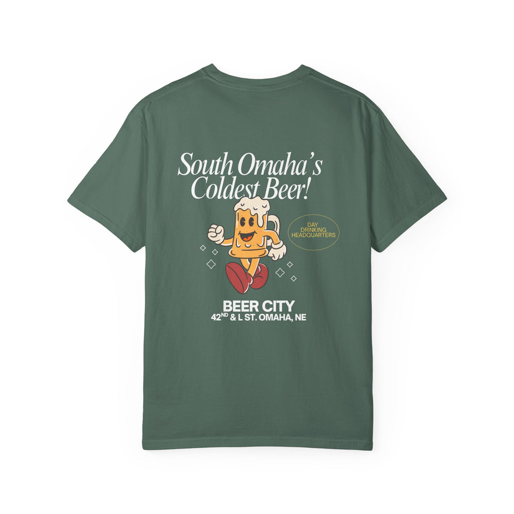 Beer City T-Shirt — "South Omaha's Coldest Beer!" Retro Beer Graphic Tee