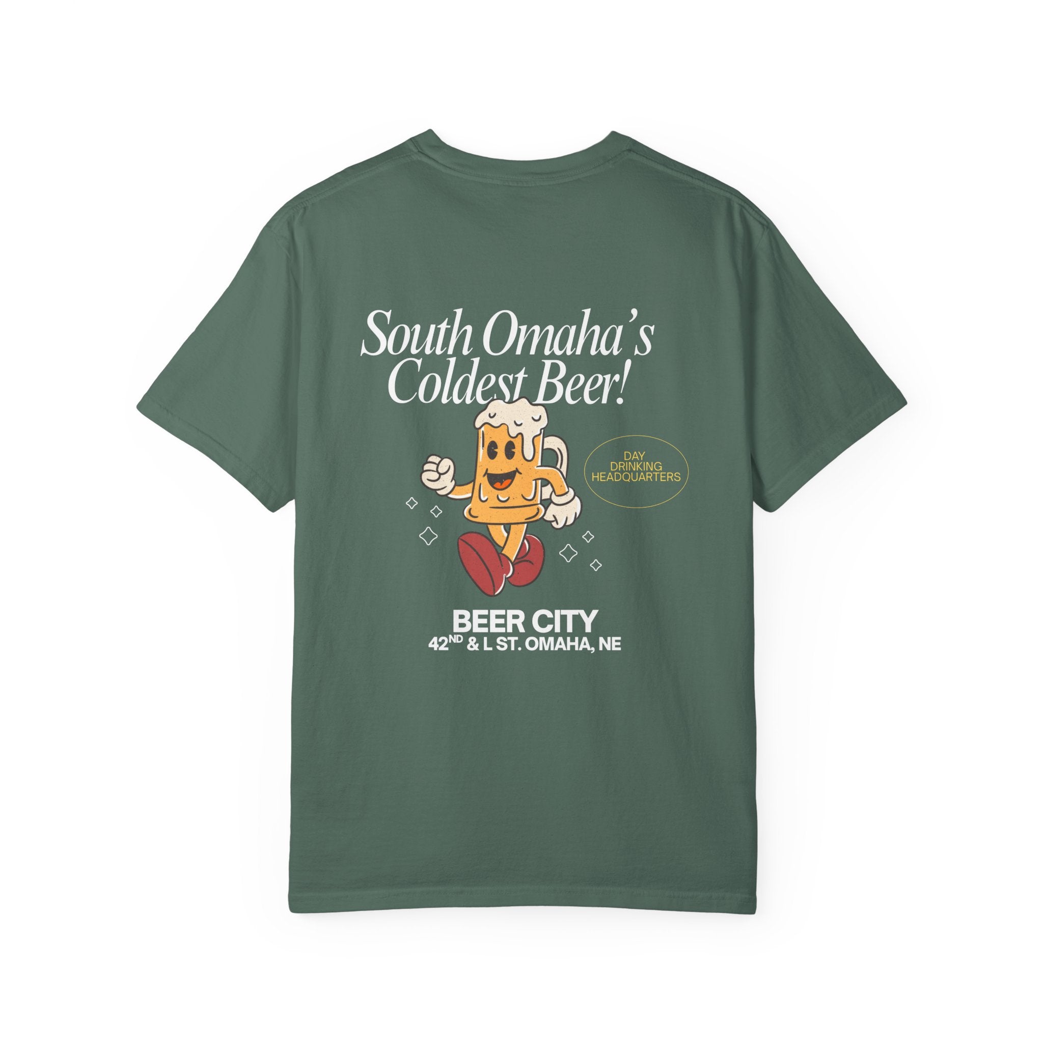 Beer City T-Shirt — "South Omaha's Coldest Beer!" Retro Beer Graphic Tee