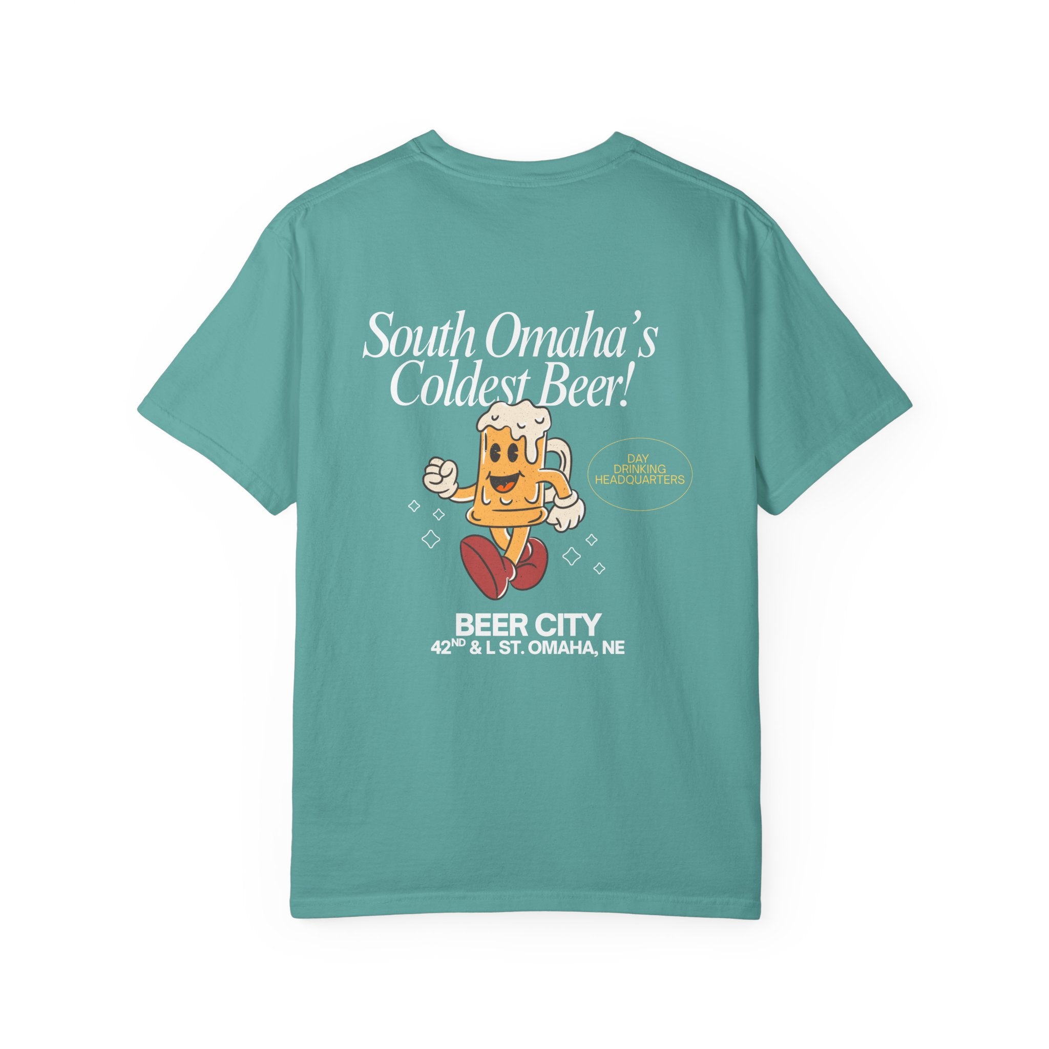 Beer City T-Shirt — "South Omaha's Coldest Beer!" Retro Beer Graphic Tee