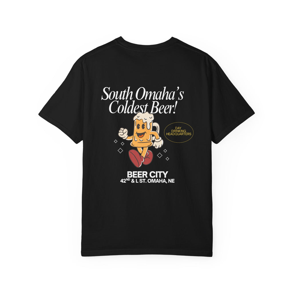 Beer City T-Shirt — "South Omaha's Coldest Beer!" Retro Beer Graphic Tee