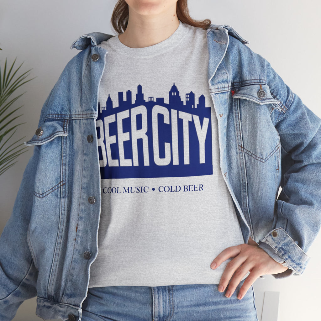 Beer City T-Shirt — Cool Morn, Cold Beer Skyline Tee