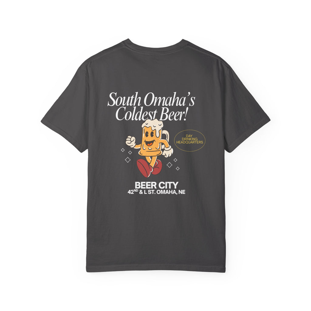 Beer City T-Shirt — "South Omaha's Coldest Beer!" Retro Beer Graphic Tee