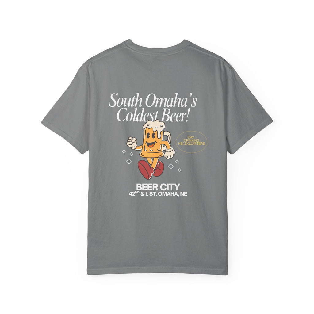 Beer City T-Shirt — "South Omaha's Coldest Beer!" Retro Beer Graphic Tee