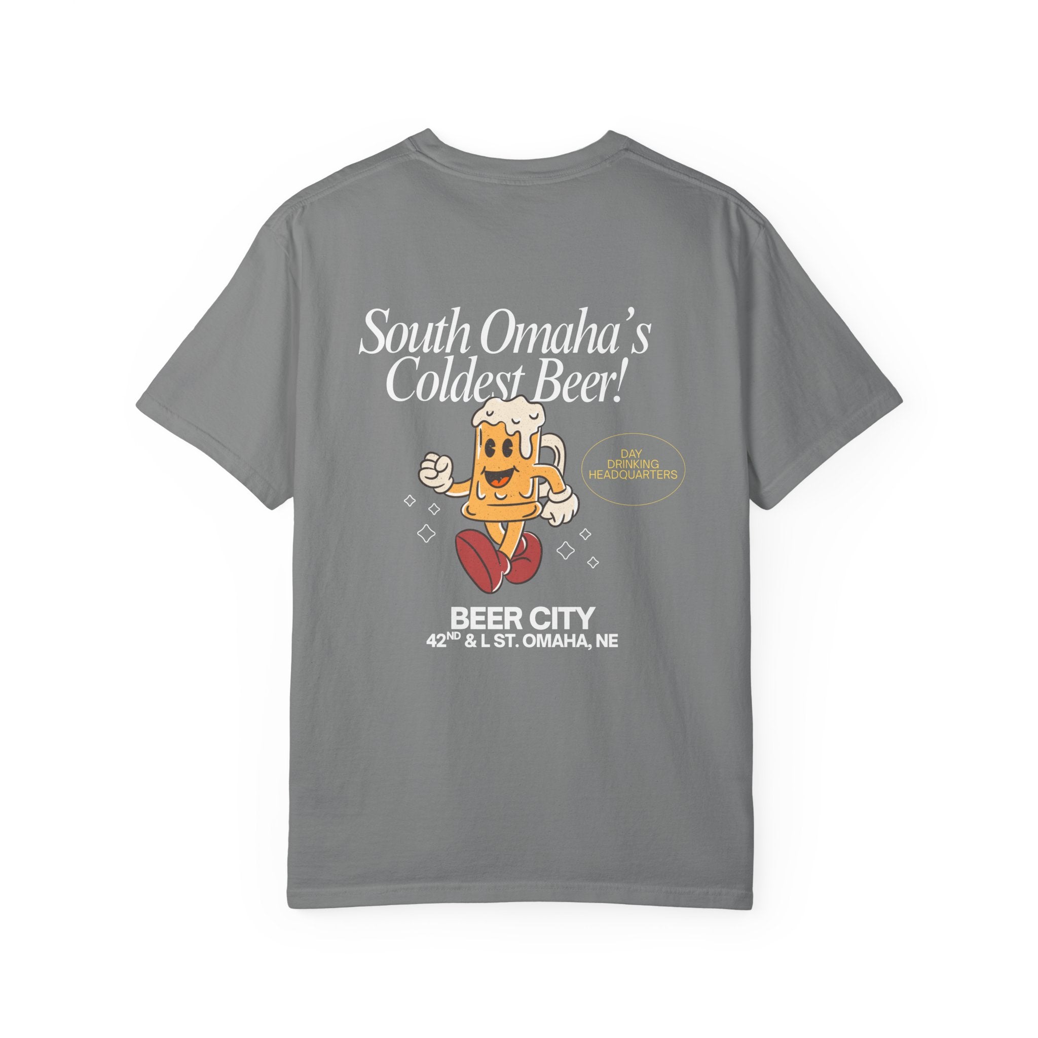 Beer City T-Shirt — "South Omaha's Coldest Beer!" Retro Beer Graphic Tee