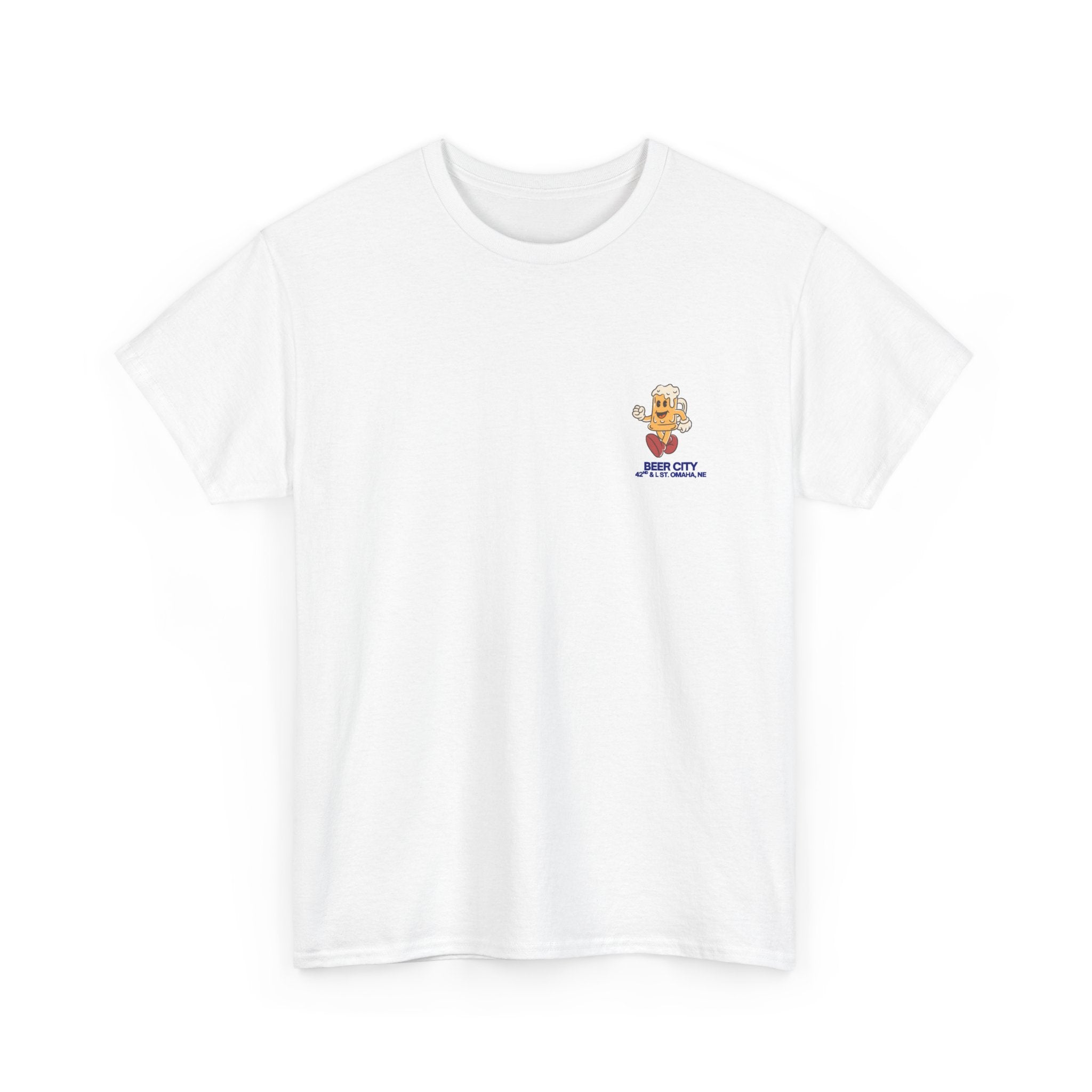 T-Shirt — 'South Omaha's Coldest Beer! Beer City' Retro Logo Tee