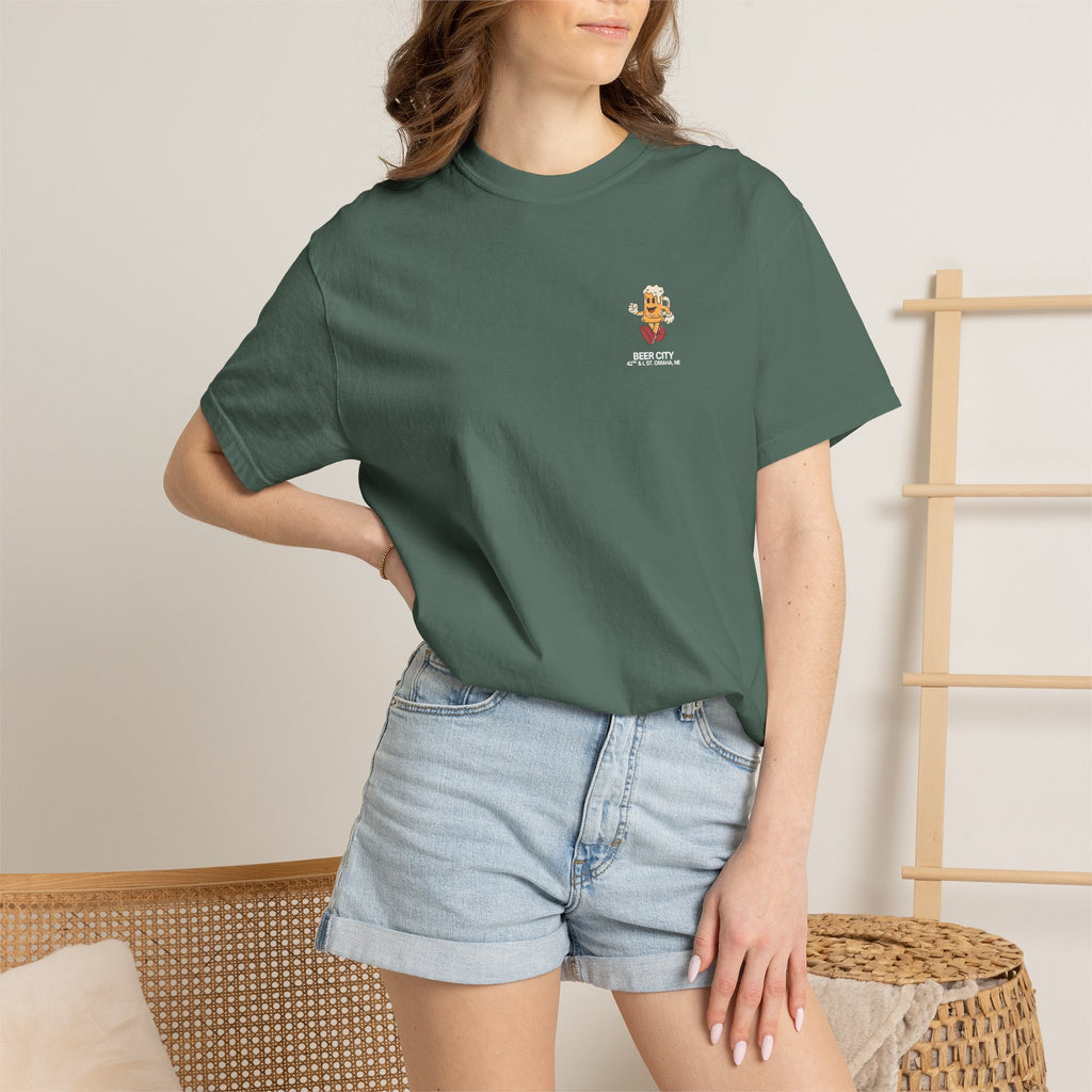 Beer City T-Shirt — "South Omaha's Coldest Beer!" Retro Beer Graphic Tee