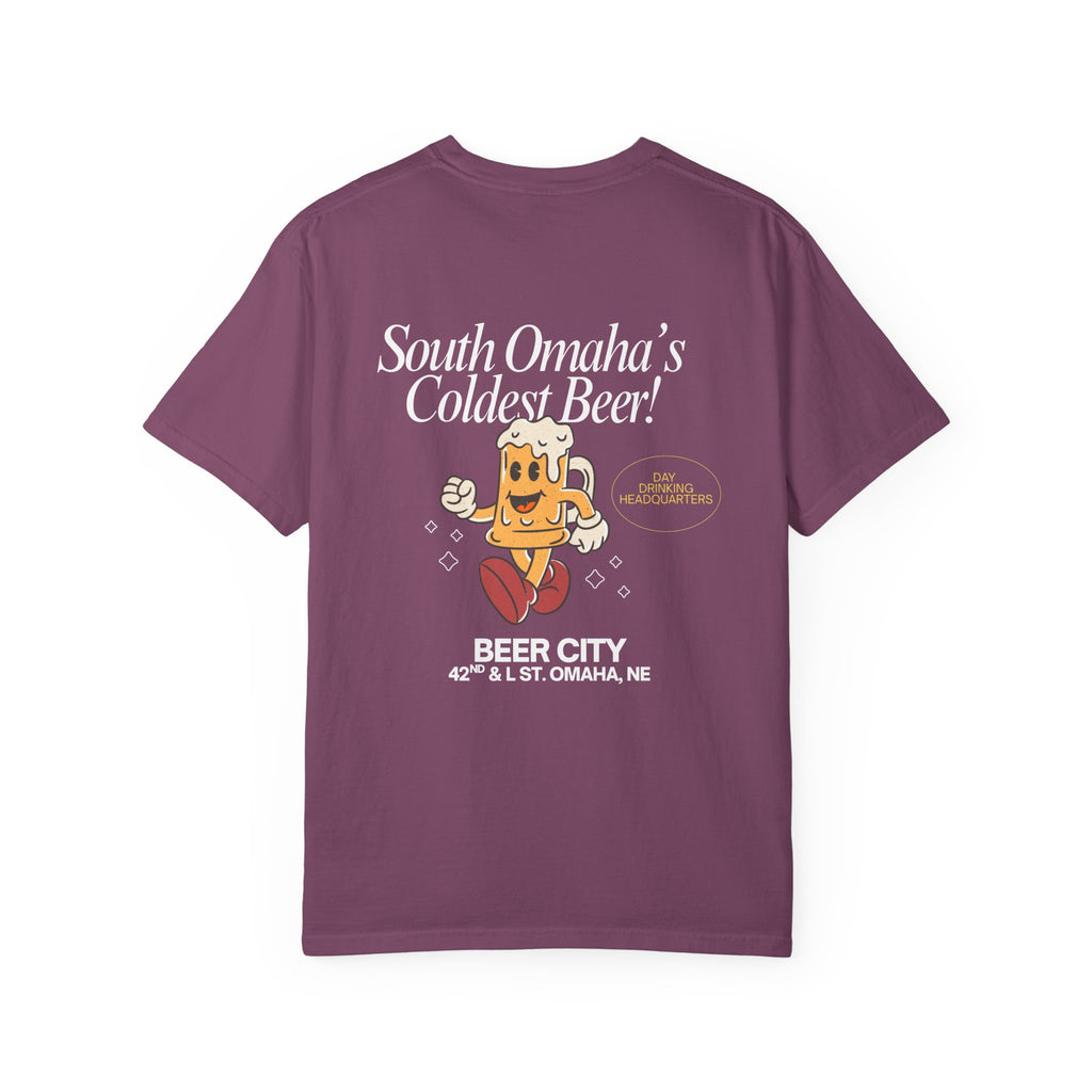 Beer City T-Shirt — "South Omaha's Coldest Beer!" Retro Beer Graphic Tee