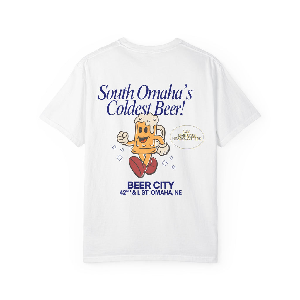 Beer City T-Shirt — "South Omaha's Coldest Beer!" Retro Beer Graphic Tee