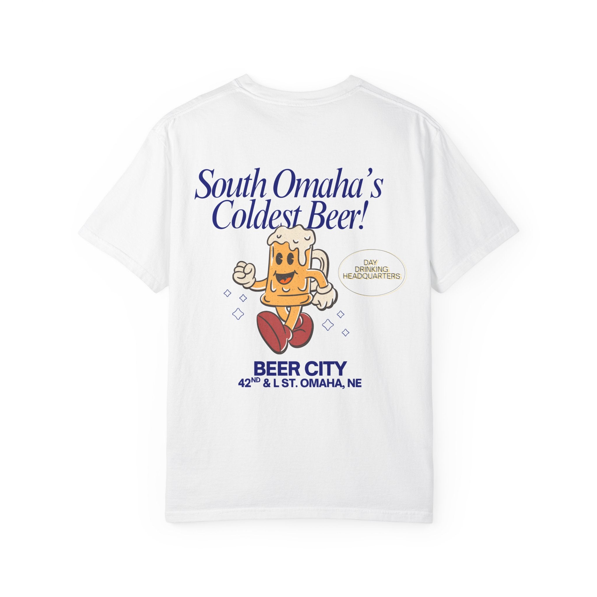 Beer City T-Shirt — "South Omaha's Coldest Beer!" Retro Beer Graphic Tee