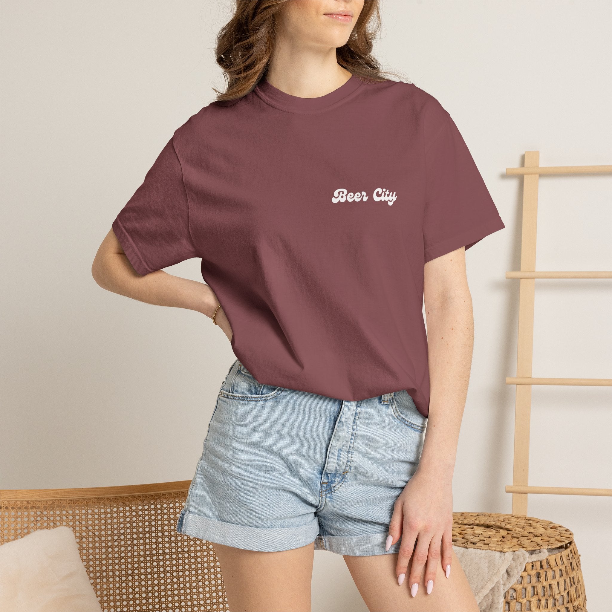 Beer City T‑Shirt — Comfort Colors Vintage Bar Tee
