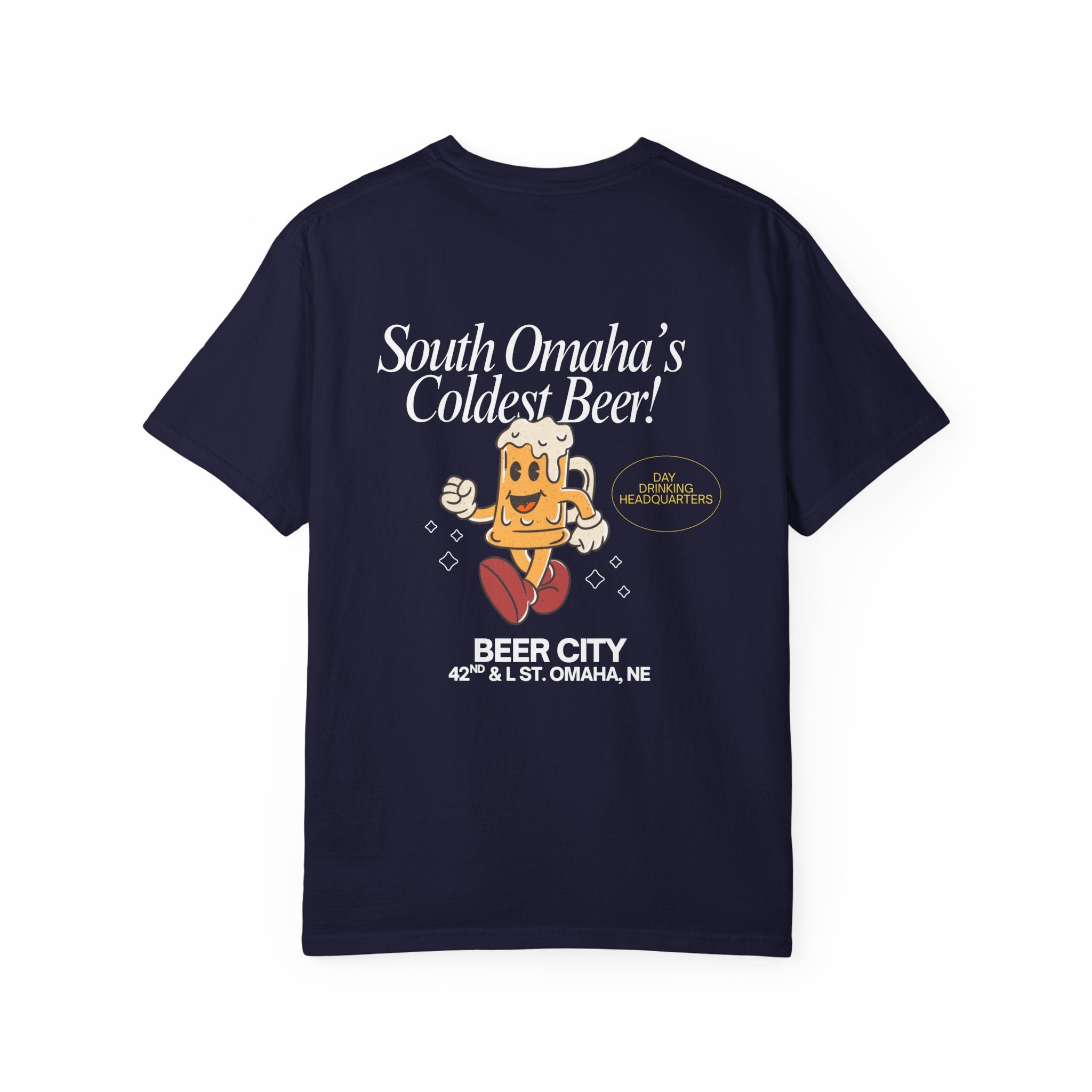 Beer City T-Shirt — "South Omaha's Coldest Beer!" Retro Beer Graphic Tee
