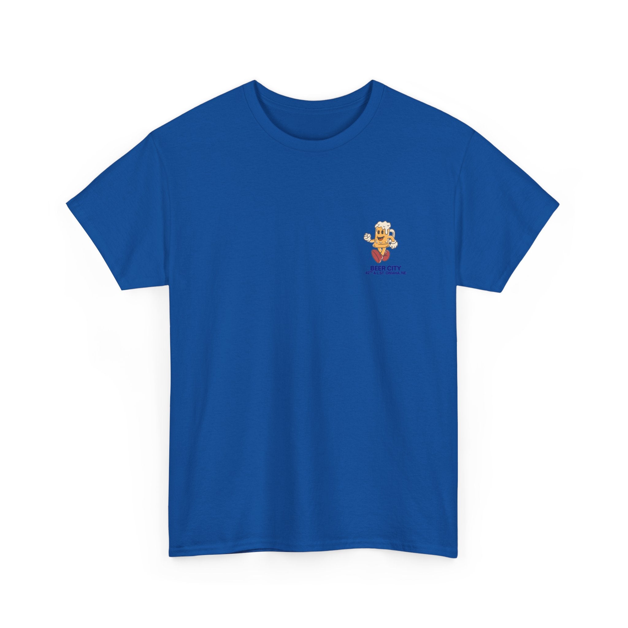 T-Shirt — 'South Omaha's Coldest Beer! Beer City' Retro Logo Tee
