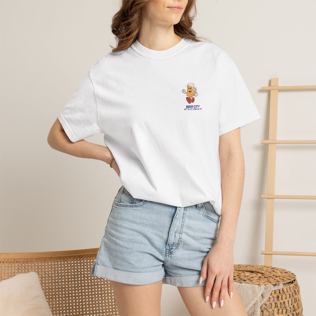 Beer City T-Shirt — "South Omaha's Coldest Beer!" Retro Beer Graphic Tee