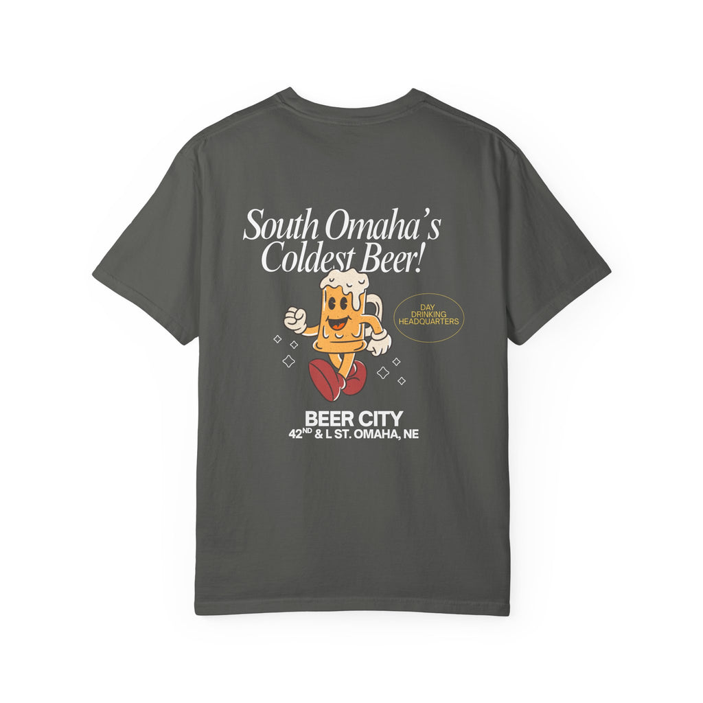 Beer City T-Shirt — "South Omaha's Coldest Beer!" Retro Beer Graphic Tee