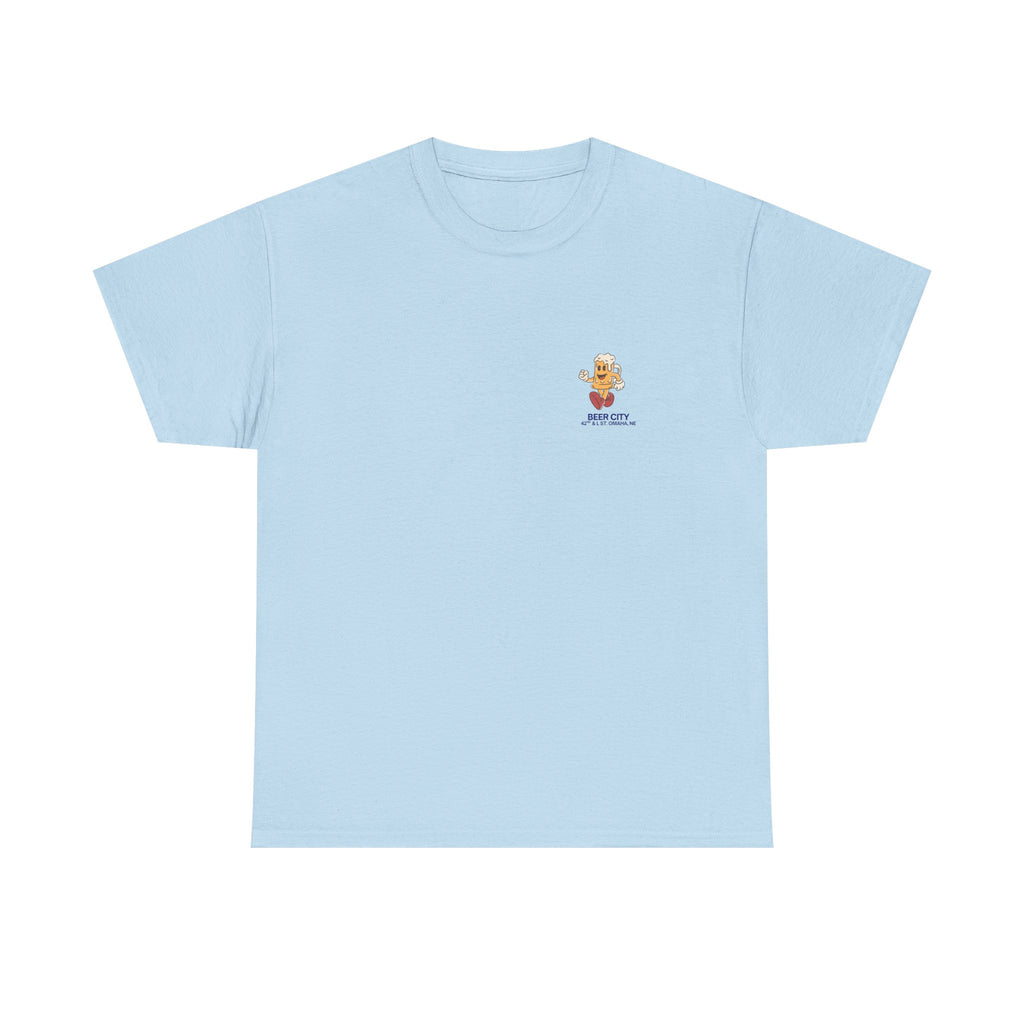 T-Shirt — 'South Omaha's Coldest Beer! Beer City' Retro Logo Tee