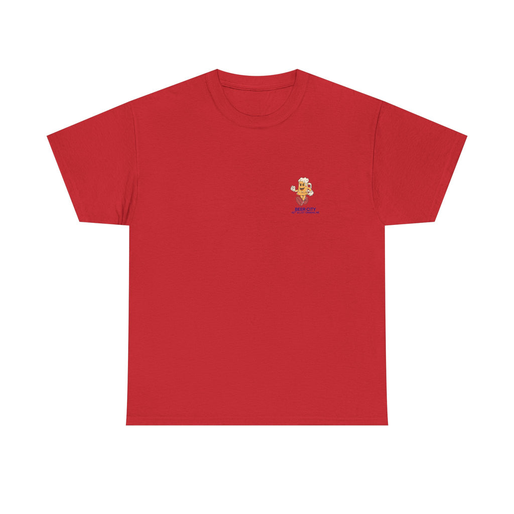 T-Shirt — 'South Omaha's Coldest Beer! Beer City' Retro Logo Tee